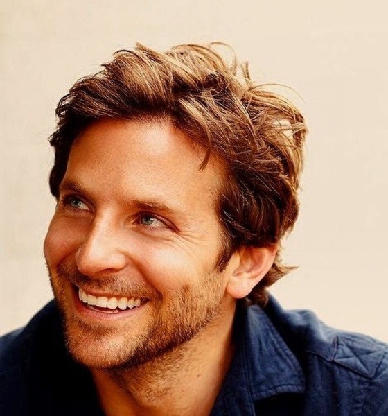 Bradley Cooper Greasy Curtain Haircut