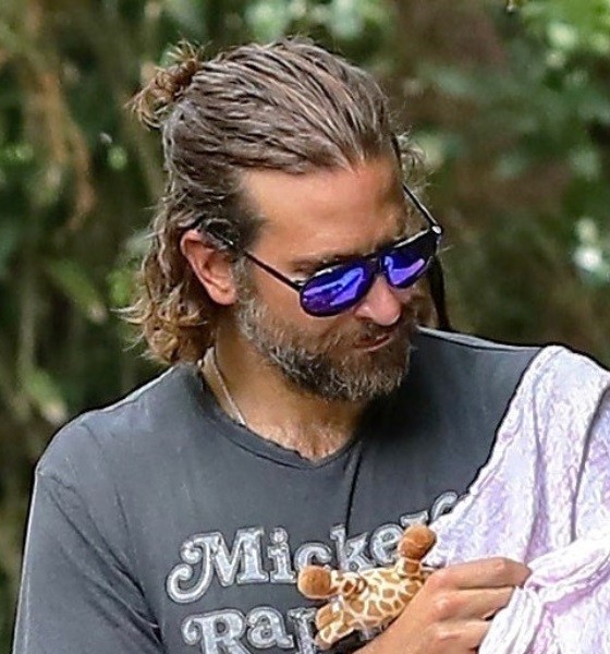 Bradley Cooper Neat Man Bun Haircut