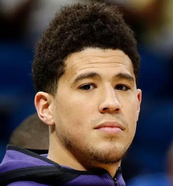 Devin Booker Curly Top Haircut