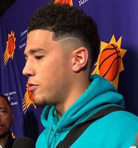 Devin Booker High Top Fade Haircut