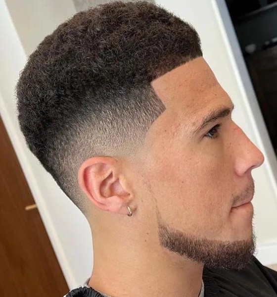 Devin Booker Taper Fade Haircut