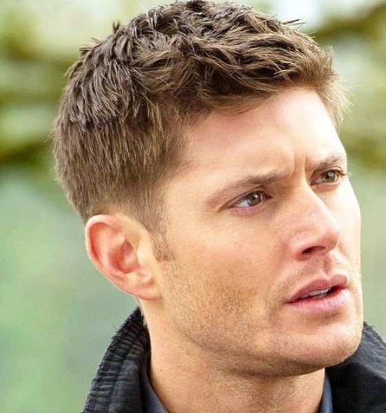 Jensen Ackles Messy Caesar Haircut