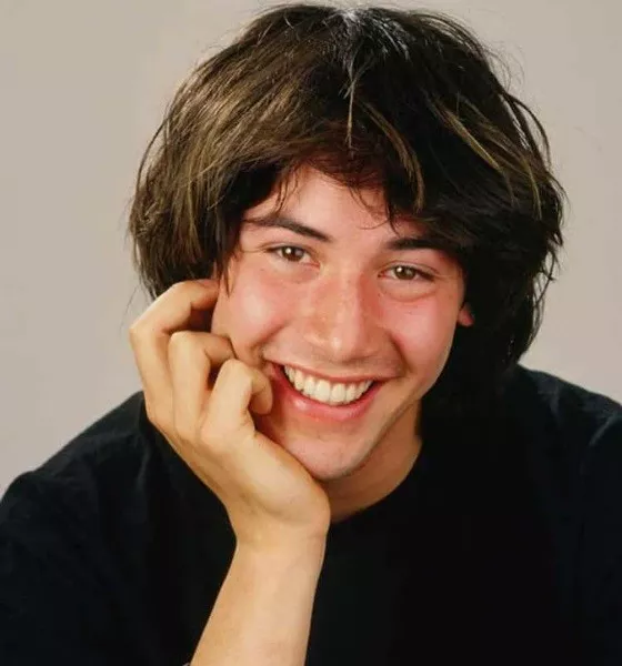 Keanu Reeves Baby Bangs Haircut