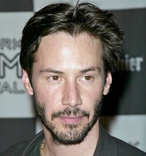 Keanu Reeves Polished Flattop Haircut