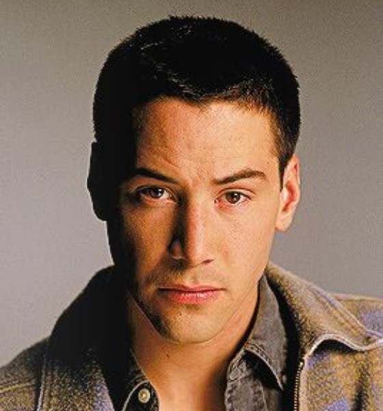 Keanu Reeves Polished Flattop Haircut