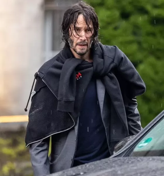 Keanu Reeves Wet Look Haircut