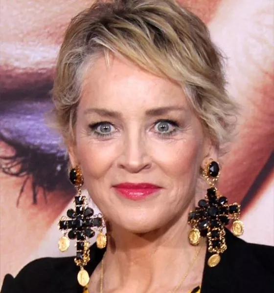 Sharon Stone Classic Look Haircut photo