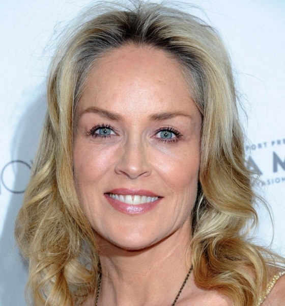 Sharon Stone Long Beach Waves Haircut photo