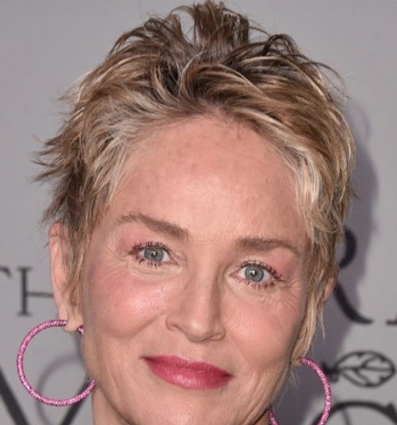 Sharon Stone Short Spiky Haircut photo