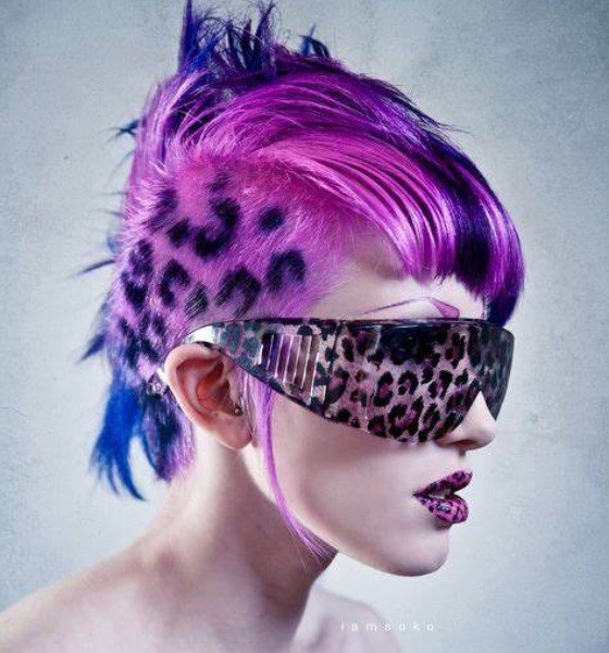 The Colorful Leopard Print Haircut photo