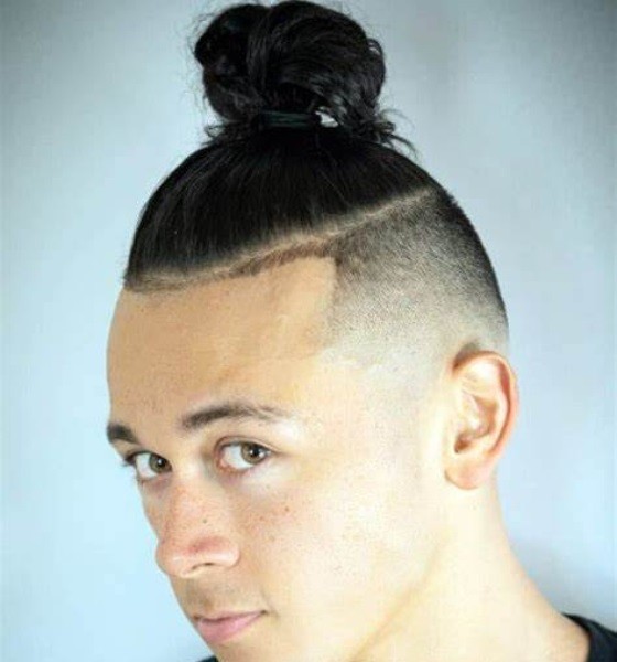 The Top Knot with Shaved Sides photo
