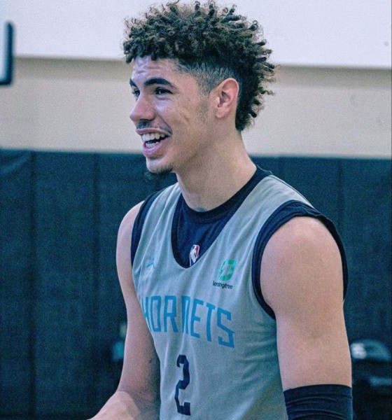 Lamelo Ball Braided Top with Faded Sides Haircut photo