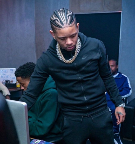 Yella Beezy Decorated Braids Haircut photo