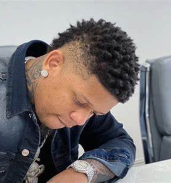 Yella Beezy Twists with Fade Haircut photo