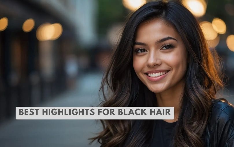 best highlights for black hair